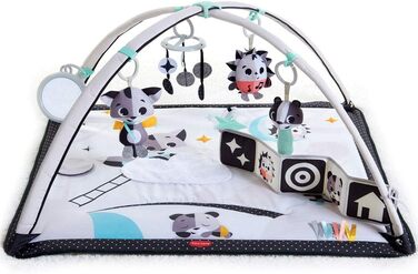 В-1 Play Mat Baby з музикою, 0 місяців, Play Blanket Baby, 18 заходів, інтерактивна музична ігрова фігурка, висококонтрастна дитяча книга, регульовані бантики, чарівні казки, 2-