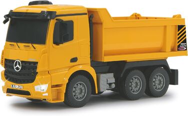 Самоскид Mercedes Arocs 126 2.4G - кузов піднімається/опускається, передня фара, профільовані гумові шини, жовтий, 405108 -