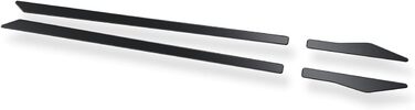 Дверні планки Door Strips V (1150-225) сумісні з Volkswagen Lupo - Hatchback3 1998-2005 - Black