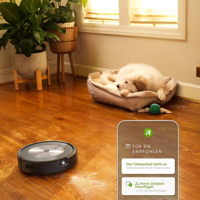 Вакуумний робот iRobot Roomba j7 із підтримкою Wi-Fi і автоматичною вакуумною станцією, картографуванням і двома гумовими щітками для всіх поверхів - Виявлення та уникнення об&39єктів - Навчання та картографування