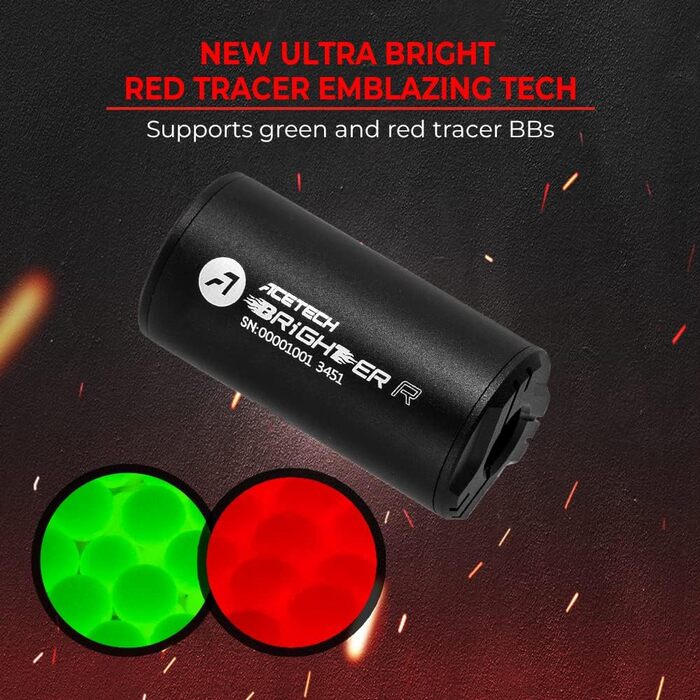 Трасуючий пристрій ACETECH Brighter R для страйкболу, легка конструкція, M14 CCW та M11 CW