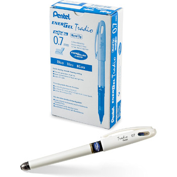 Ролик для рідкого гелю Pentel BL117W-C EnerGel, 12 упаковок, синій