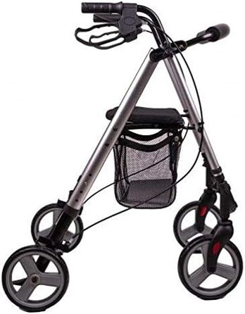 Срібло, 6400 г Чорний/Срібло, 51112 Ultralight Rollator