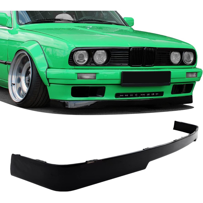 Передній спойлер Lip Front Spoiler High Gloss Black сумісний з BMW E30 від 87-94 DM Auto Parts 1002-L