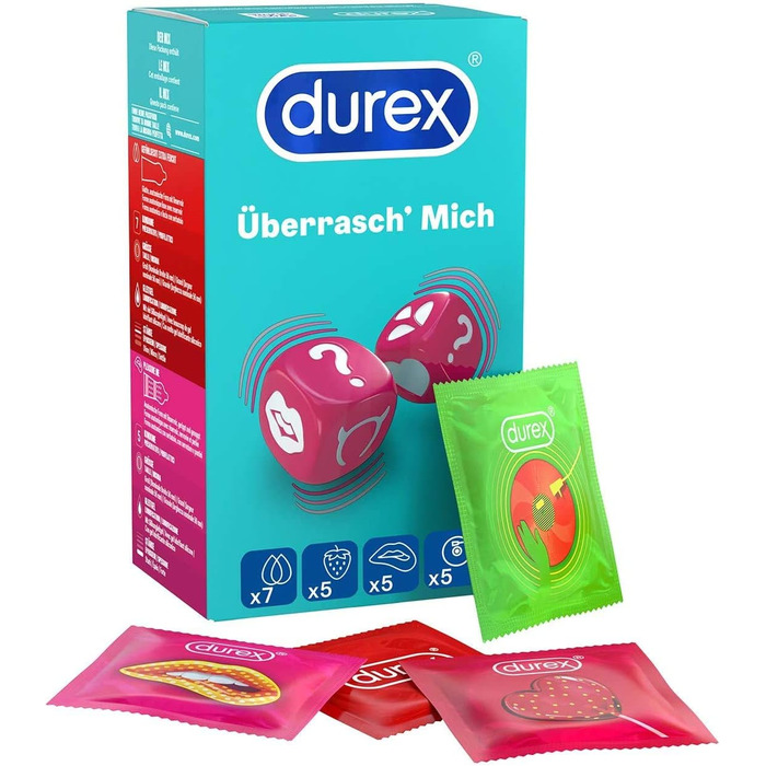 Презервативи Durex Surprise Me, 22 шт. и 22 предмети (1 упаковка)