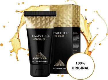 І Titan Black - Інтимний гель для чоловіків - Збільшувальний гель - Золота версія - від Hendel's Garden Orignal, 1 шт., Titan Gold