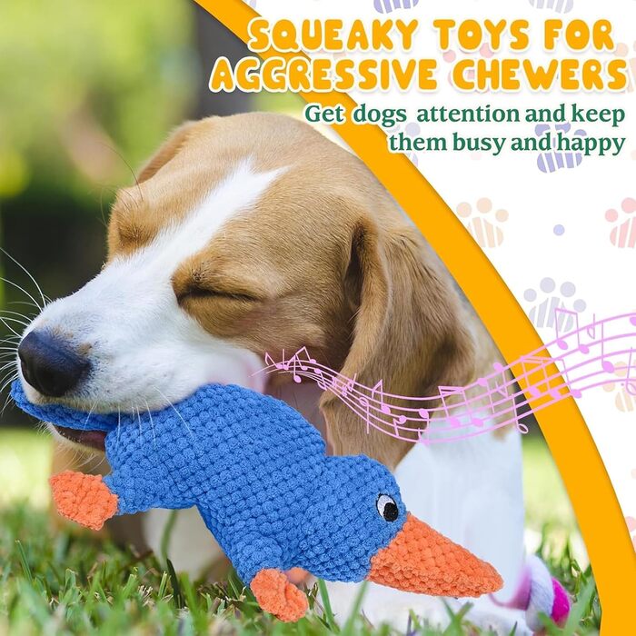 Для великих собак, Dog Toy Duck, Anti Stres Duck Dog, Cuddly Toy Indestructible, Interactive Chew Toy for Dogs