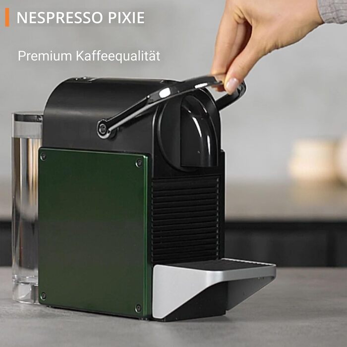 Кавова капсульна машина Krups Nespresso Pixie Redesign, 1260 Вт, резервуар для води 0,7 л, еспресо або лунго, енергозбереження, капсули, що підлягають переробці, в т.ч. вітальний набір, титан, XN306T10