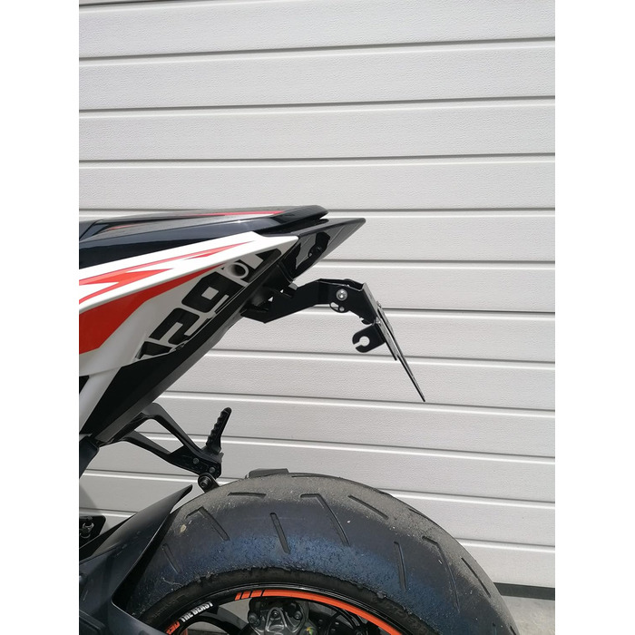 Тримач номерного знака GroFaTec EVO для KTM 1290 Superduke R Bj 2014-19 Super Duke SDR Тримач номерного знака Beast Тримач номерного знака короткий задній Перетворення Porta Targa