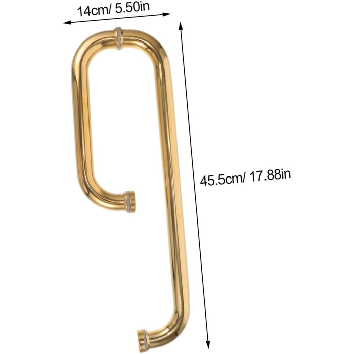 Ручка дверей ванної кімнати Ручка Поручні Душова ручка для скляних дверей Ручка дверей душу Ручка розсувних дверей для душу Ручки розсувних дверей Поміняти місцями дверну ручку з нержавіючої сталі Внутрішній компонент Нержавіюча сталь