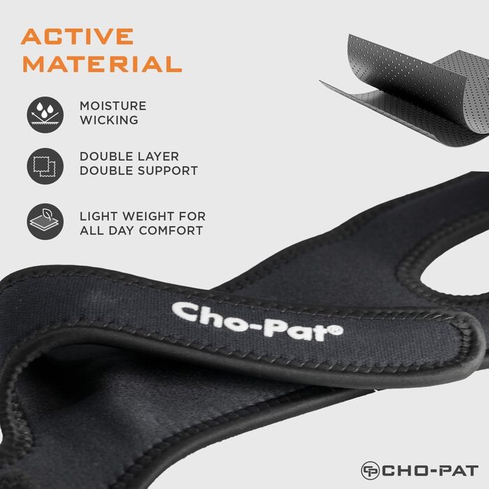 Чохол на коліно Cho-Pat маленький чорний Dual Action Knee Strap