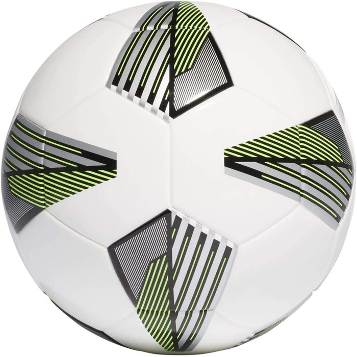 Екіпірування - Футбольні м'ячі Tiro Junior 290 грамів Lightball White / Black / Silver Met / Team Solar Green 5