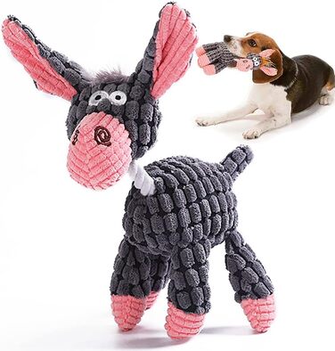 М&39яка іграшка для собак Speedy Panther Donkey для маленьких і середніх собак, Squeaky Dog Toy, плюшеве цуценя