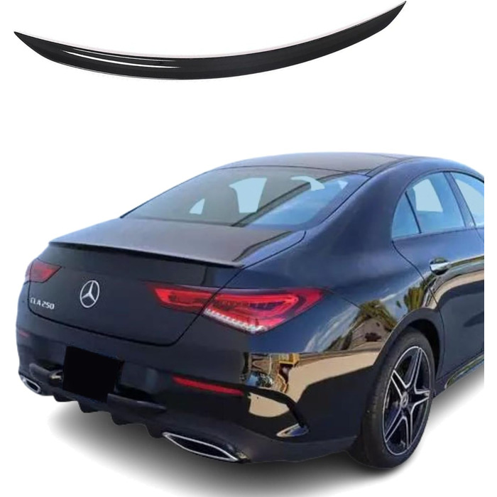 Задній спойлер Fly Design підходить для Mercedes CLA W118 C118 Gloss Black