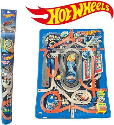 Килимок Tappeto Gioco Arredo Hot Wheels 120 x 90 см, медіум, 42025