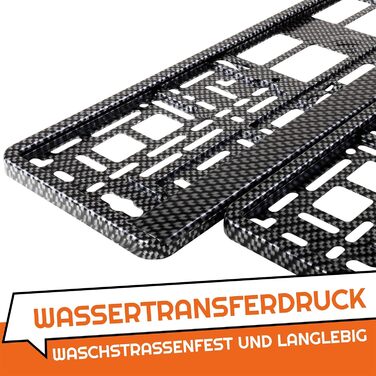 Автомобільний дизайн L&P A195 Тримач номерного знака 2 шт. и Тримач автомобільного номерного знака Carbon 3D Optics Підсилювач номерного знака Друк Тримач номерного знака Amplifier Тримач номерного знака Номерний знак