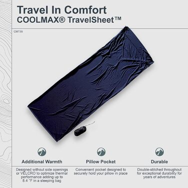 Простирадло для спального мішка Cocoon Microfibre Travel Sheet - Coolmax Microfibre