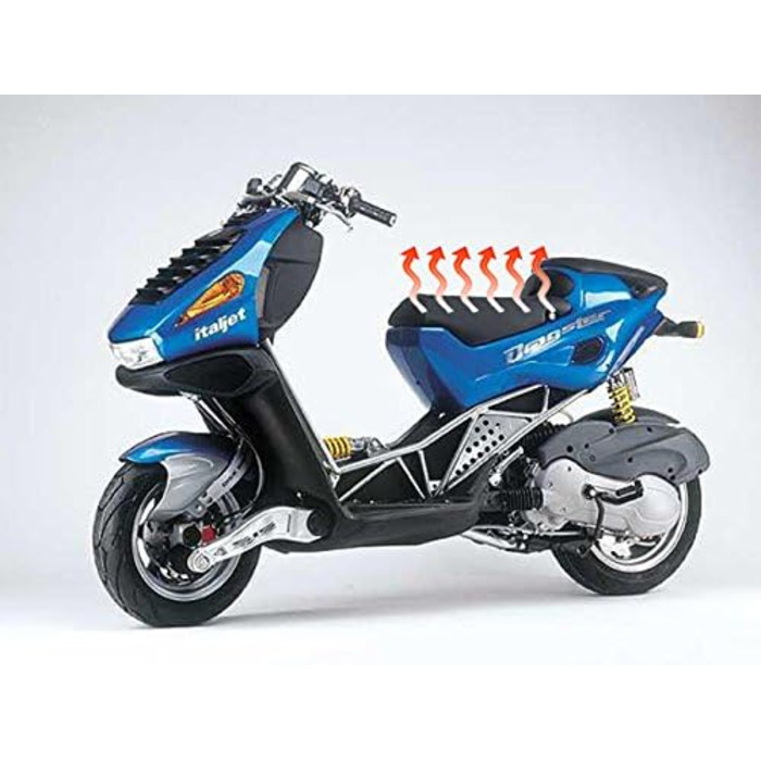 Карбонова запчастина з підігрівом сидінь для/сумісна з Italjet Scooter