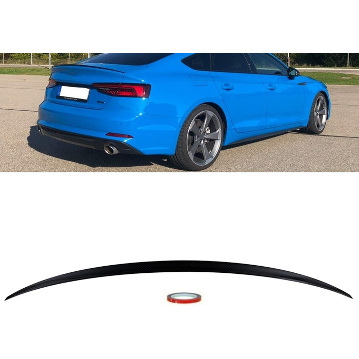 Комплект Sport Rear Spoiler Rear Lip Carbon Look сумісний з Audi A5 B9 Sportback з модельного ряду 2016-2020 також RS DM Autoteile 4328