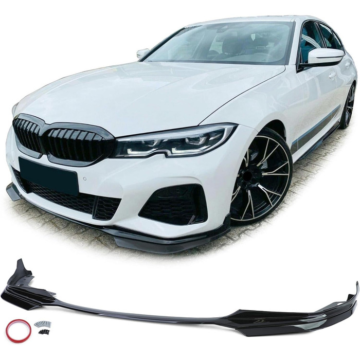 Передній спойлер Lip Performance Black Gloss підходить для BMW 3 Series G20 G21 від 18