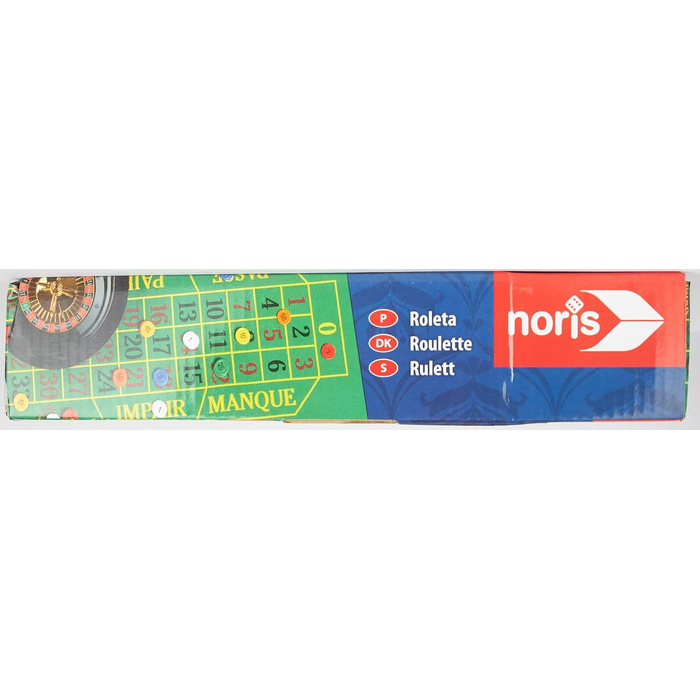 Рулетка Noris 606102025 Deluxe Set Roulette - з 2 сталевими кульками, 60 фішками та іншими аксесуарами для справжнього відчуття казино, віком від 8 років і старше