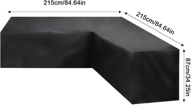 Диван Teksome L-подібний, кутовий захисний диван, водонепроникний, вітрозахисний, набір меблів для патіо для обідніх столів, ротантик, стільці 215 x 215 мм