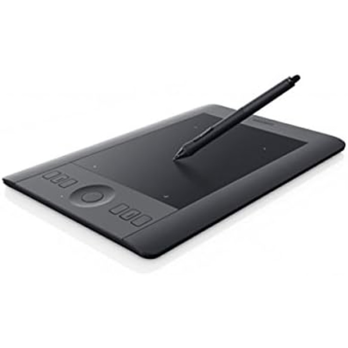 Графічний планшет Waco Intuos Pro Pen Size Graphics Tablet (в т.ч. стилус Pro Pen 2 з різними наконечниками, підходить для Windows і Apple), чорний (S, 1-го покоління)