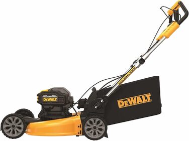 Акумуляторна газонокосарка Dewalt 18В DCMWSP564N (ширина зрізу 53 мм, 6 висот зрізу, з переднім приводом, безщітковий двигун, сенсорне регулювання швидкості, поставляється без акумулятора та зарядного пристрою)