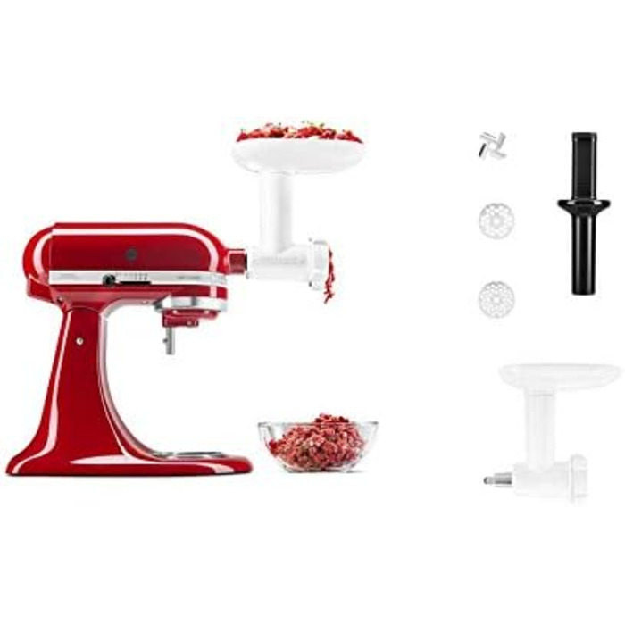 Насадка для подрібнювача їжі KitchenAid 5KSMFGA, Біла м'ясорубка