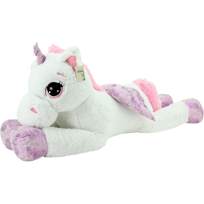 М'яка іграшка Sweety Toys 8056 XXL Єдиноріг Пегас 130 см білий, білий