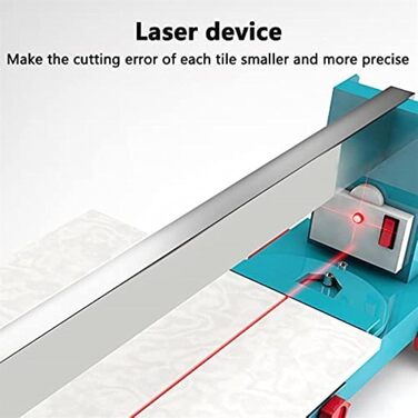 Ручний плиткоріз YANGYMM, плиткоріз з довжиною різання 1200 мм, регульоване лазерне наведення, машина для різання плитки, для керамічної плитки, засклених підлог і стін