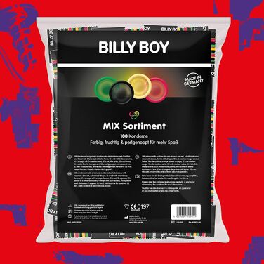 Асортимент презервативів Billy Boy Mix, 100 шт. Мікс в асортименті (100 уп)