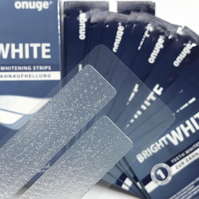 Смужки для відбілювання зубів Onuge Bright White - без перекису - також для чутливих зубів 28 смужок - 14 днів 28 шт. (1 упаковка)