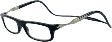 Окуляри для читання CliC Eyewear для жінок і чоловіків - Vunetic Tenore Black - Окуляри для читання з магнітом - поліамід TR90 і нейлон - Гнучкі окуляри для пресбіопії - Зроблено в Італії 2