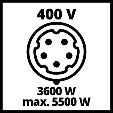 Генератор електроенергії Einhell (бензин) TC-PG 55/E5 (макс. 7500 Вт, бак 25 л, безперервна потужність 3000 Вт, 4-тактний двигун, 2 шт. 230 В, 400 В, захист від нестачі масла, захист від перевантаження, AVR)