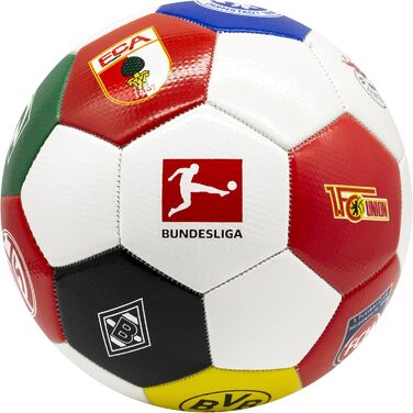 Футбольний м'яч Derbystar Bundesliga CLUBLOGO PRO розміру 5 з усіма клубними логотипами 1-ї Бундесліги сезону 2023/2024