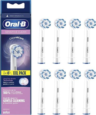 Щітки Oral-B Sensitive Clean з технологією ультратонкої щетини для найніжнішого очищення, 8 шт.