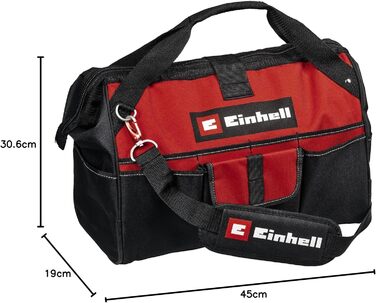 Сумка Einhell Сумка 45/29 (для інструментів та аксесуарів, міцна, з посиленою основою, ременем для перенесення, ручкою для перенесення, різними кишенями та відділеннями) Сумка для інструментів M