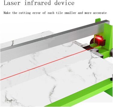 Ручний плиткоріз ручний інструмент для різання порцеляни, кераміки, ручний плиткоріз, інфрачервоний лазерний позиціонуючий плиткоріз для підлоги (900 мм)