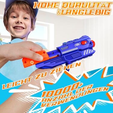 Для мішені Nerf Gun, від 6 7 8 9 10 11 12 років Хлопчик Різдвяні подарунки на день народження - Ігри в приміщенні та на відкритому повітрі для дітей синій