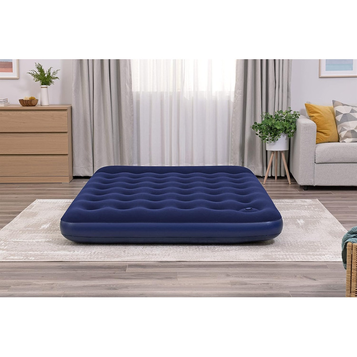 Надувне ліжко Bestway Blue Horizon Step з внутрішнім ножним насосом Double XL/Lo 203 x 152 x 28 см