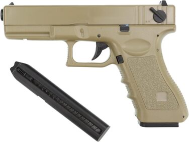 Дж кал. 6мм в комплекті з патчем OpTacs, 18 Softair Airsoft Pistol CM030 AEP TAN 0,5