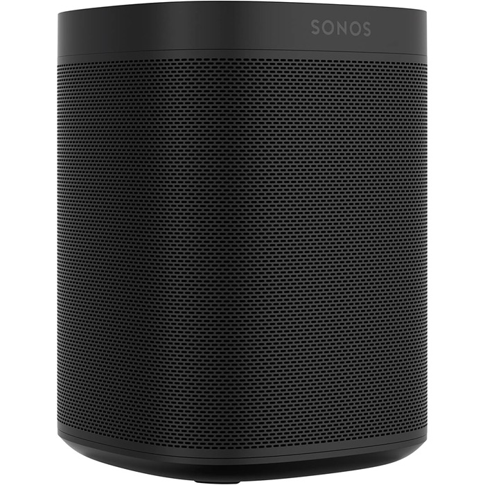 Розумний динамік Sonos One, чорний інтелектуальний динамік Wi-Fi з голосовим керуванням Alexa, Google Assistant і AirPlay багатокімнатний динамік для необмеженого потокового відтворення музики