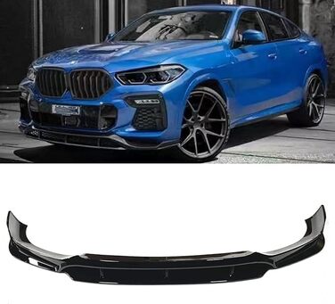 Передній спойлер LIXINRU для BMW X6 G06 M Sport 2020 2021 2022, передній фартух Передній спойлер Протектор дифузора для губ Захисна кришка Обшивка