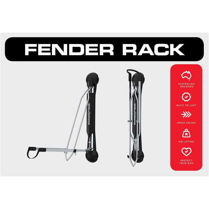 Кріплення для велосипедів Steadyrack - Fender Rack - Настінне кріплення для велосипеда як рішення для зберігання вашого будинку, гаража або велосипедного парку - 2 упаковки