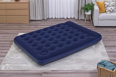 Надувне ліжко Bestway Blue Horizon Step з внутрішнім ножним насосом Double XL/Lo 203 x 152 x 28 см