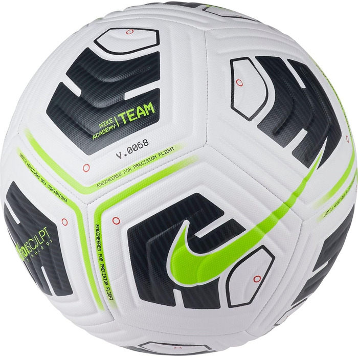 Футбольні бутси Nike Unisex Adult Academy Team 3 White/Black/Volt білі/чорні/фіолетові