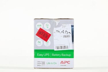 ДБЖ APC Easy UPS - BVX1600LI-GR - джерело безперебійного живлення 1600 ВА з виходами Schuko, резервний акумулятор і захист від перенапруг, резервний акумулятор з стабілізатором, світлодіодні індикатори 1600 ВА / 900 Вт DIN-виходи Одинарний