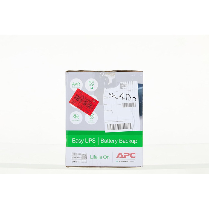 ДБЖ APC Easy UPS - BVX1600LI-GR - джерело безперебійного живлення 1600 ВА з виходами Schuko, резервний акумулятор і захист від перенапруг, резервний акумулятор з стабілізатором, світлодіодні індикатори 1600 ВА / 900 Вт DIN-виходи Одинарний