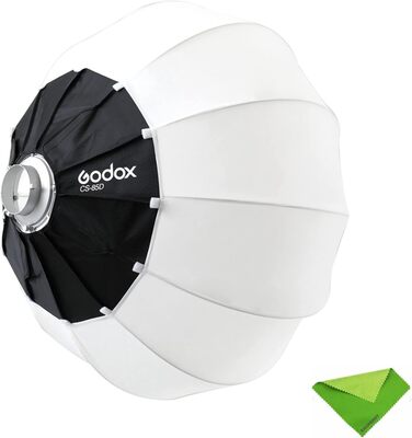 Ліхтар Softbox 85см CS-85D Bowens Mount Softbox М'який світловий модифікатор для Aputure 300D Mark II 120D Godox SL-60W VL150 SL150WII FV150 AD200PRO AD300 AD400PRO AD600 VL300 VL200 UL150 85CM33.46INCH